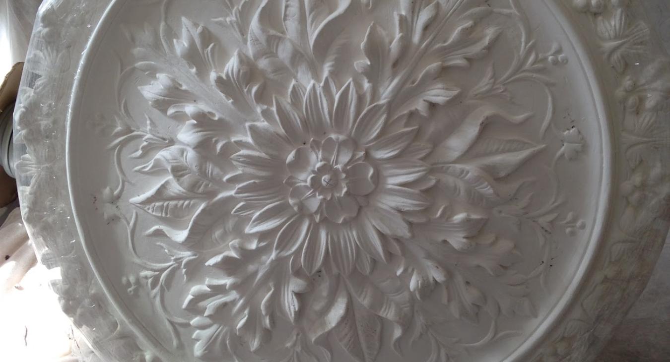 Plaster Ceiling Rose/Chandelier Install in Bristol