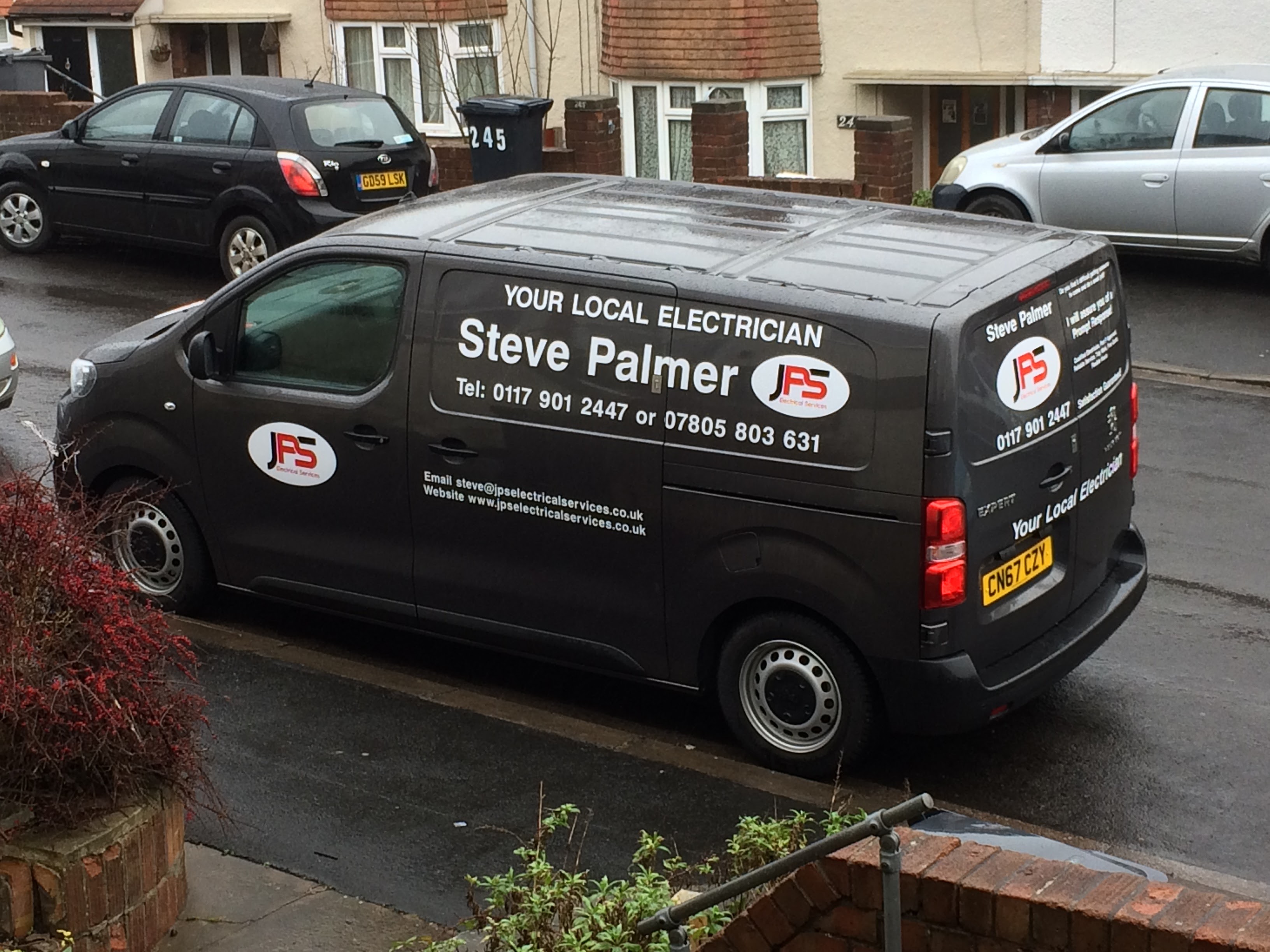 JPS van parked in street