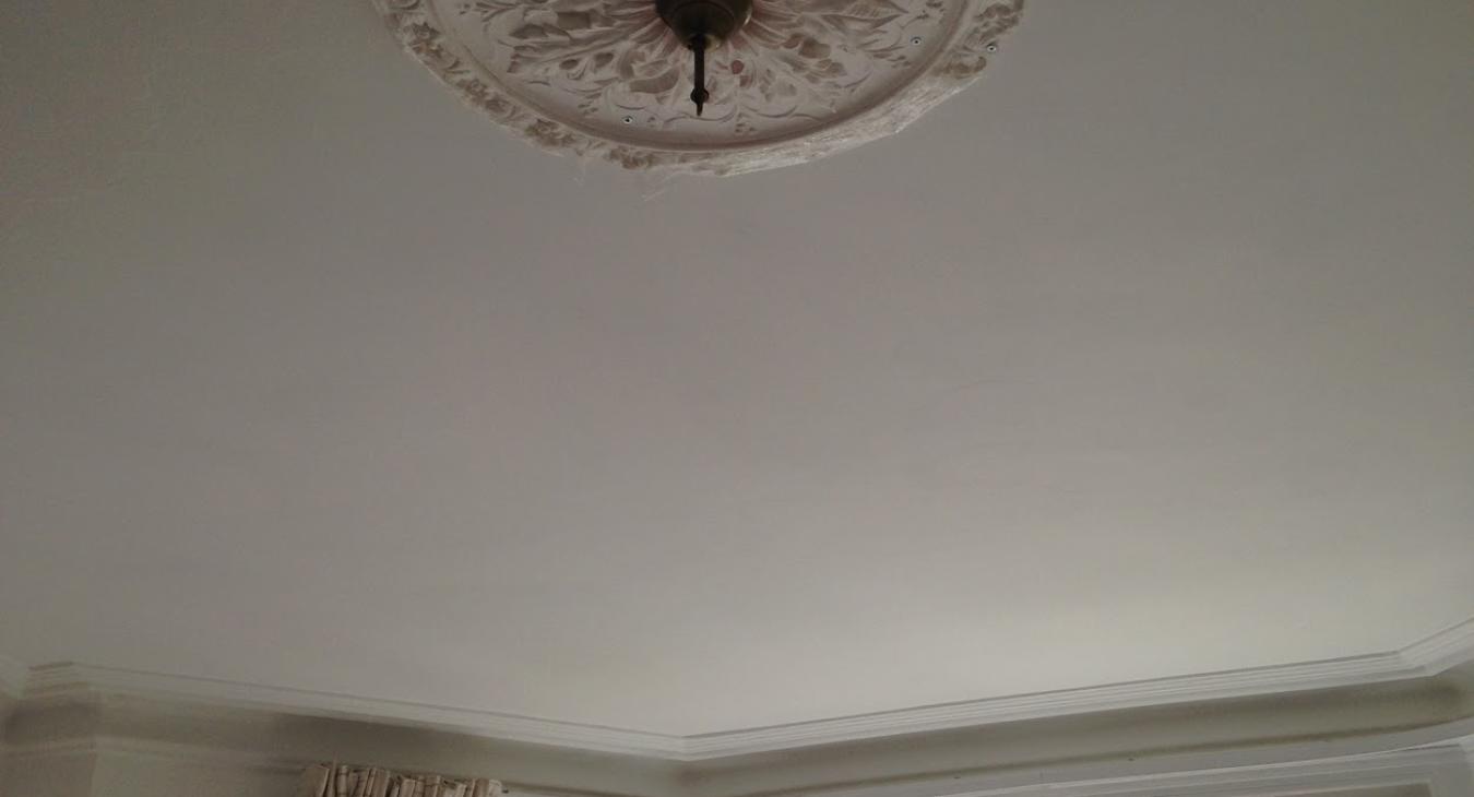 Plaster Ceiling Rose/Chandelier Install in Bristol