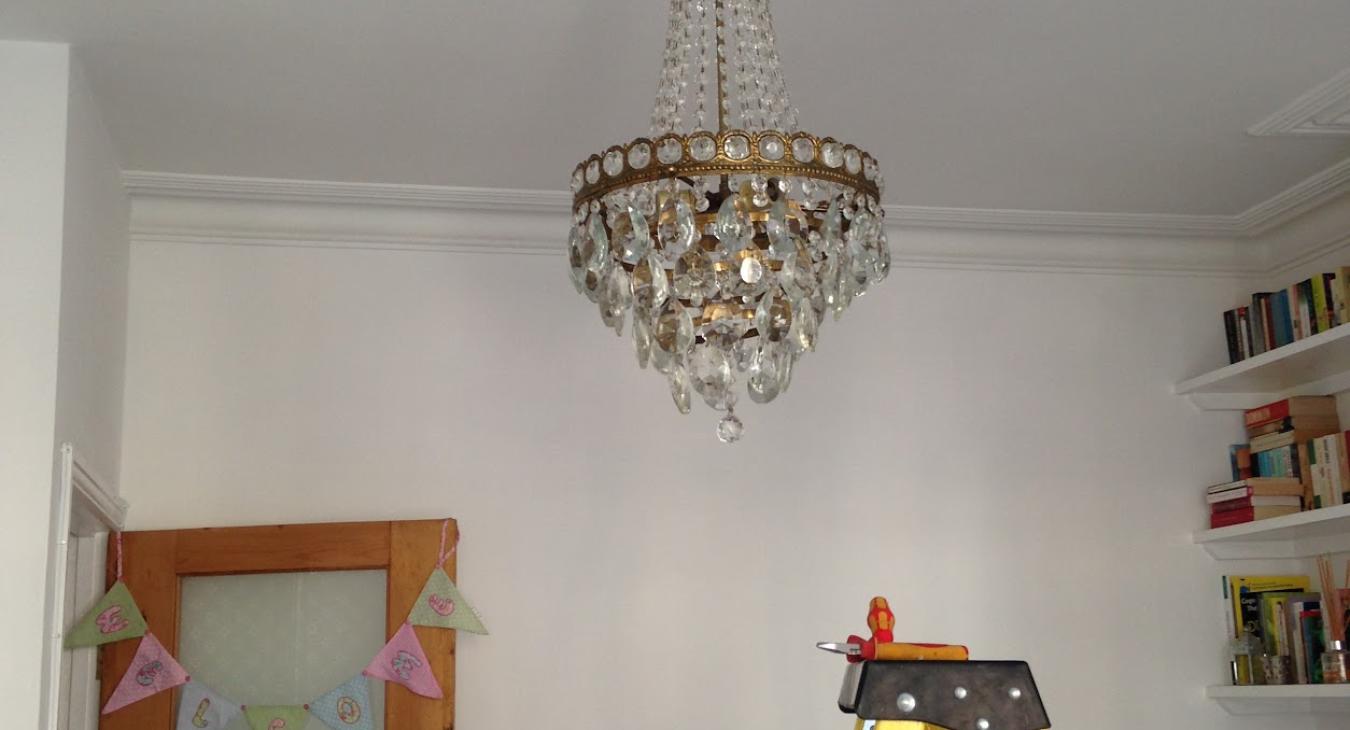 Plaster Ceiling Rose/Chandelier Install in Bristol