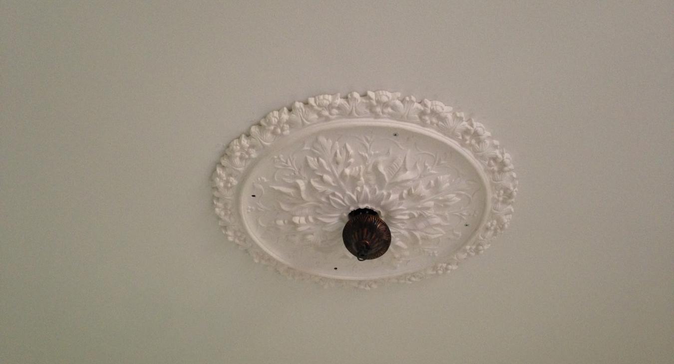 Plaster Ceiling Rose/Chandelier Install in Bristol