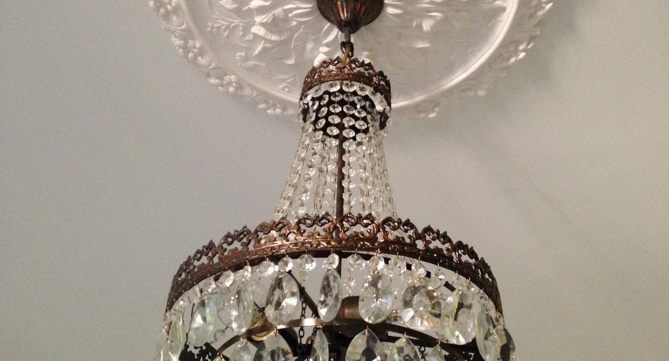 Plaster Ceiling Rose/Chandelier Install in Bristol