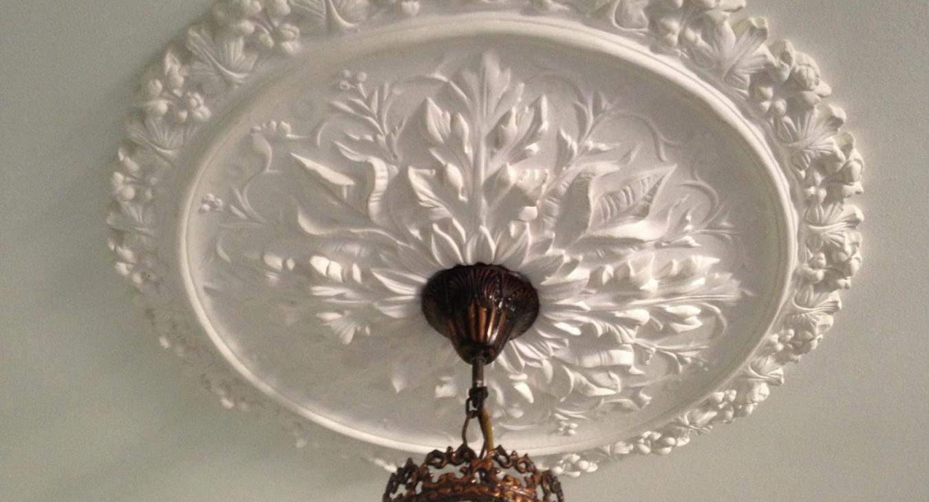 Plaster Ceiling Rose/Chandelier Install in Bristol