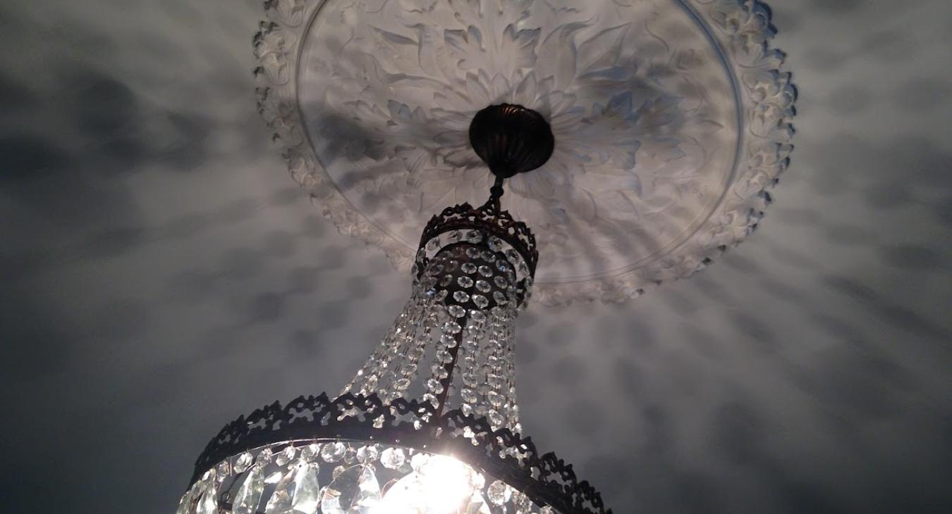 Plaster Ceiling Rose/Chandelier Install in Bristol