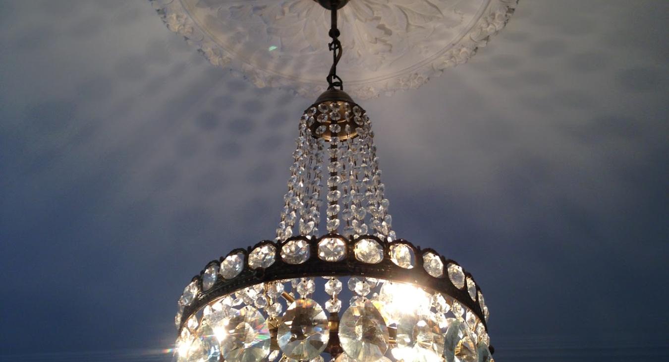 Plaster Ceiling Rose/Chandelier Install in Bristol