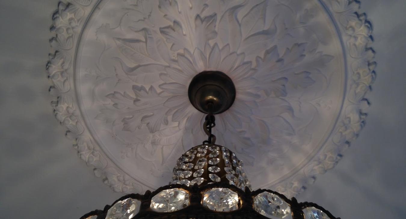 Plaster Ceiling Rose/Chandelier Install in Bristol