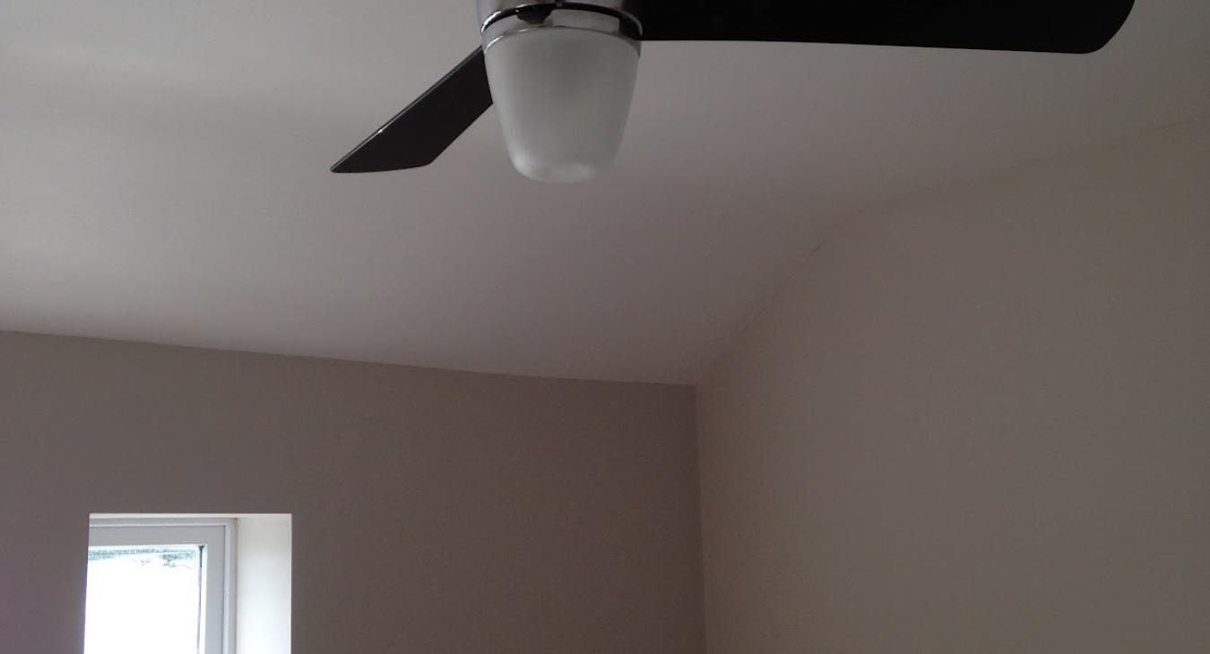 Ceiling light and fan installation in Bristol