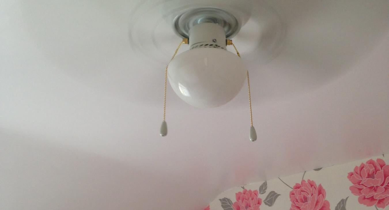 Ceiling light and fan installation in Bristol