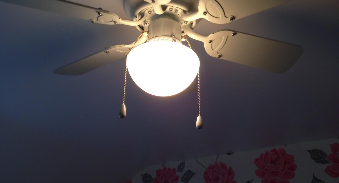 Ceiling light and fan installation in Bristol