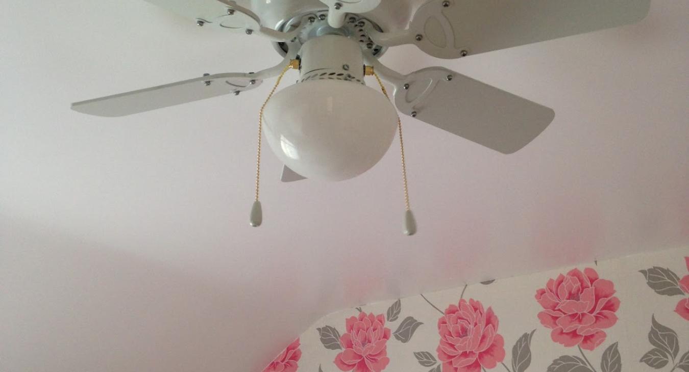 Ceiling light and fan installation in Bristol