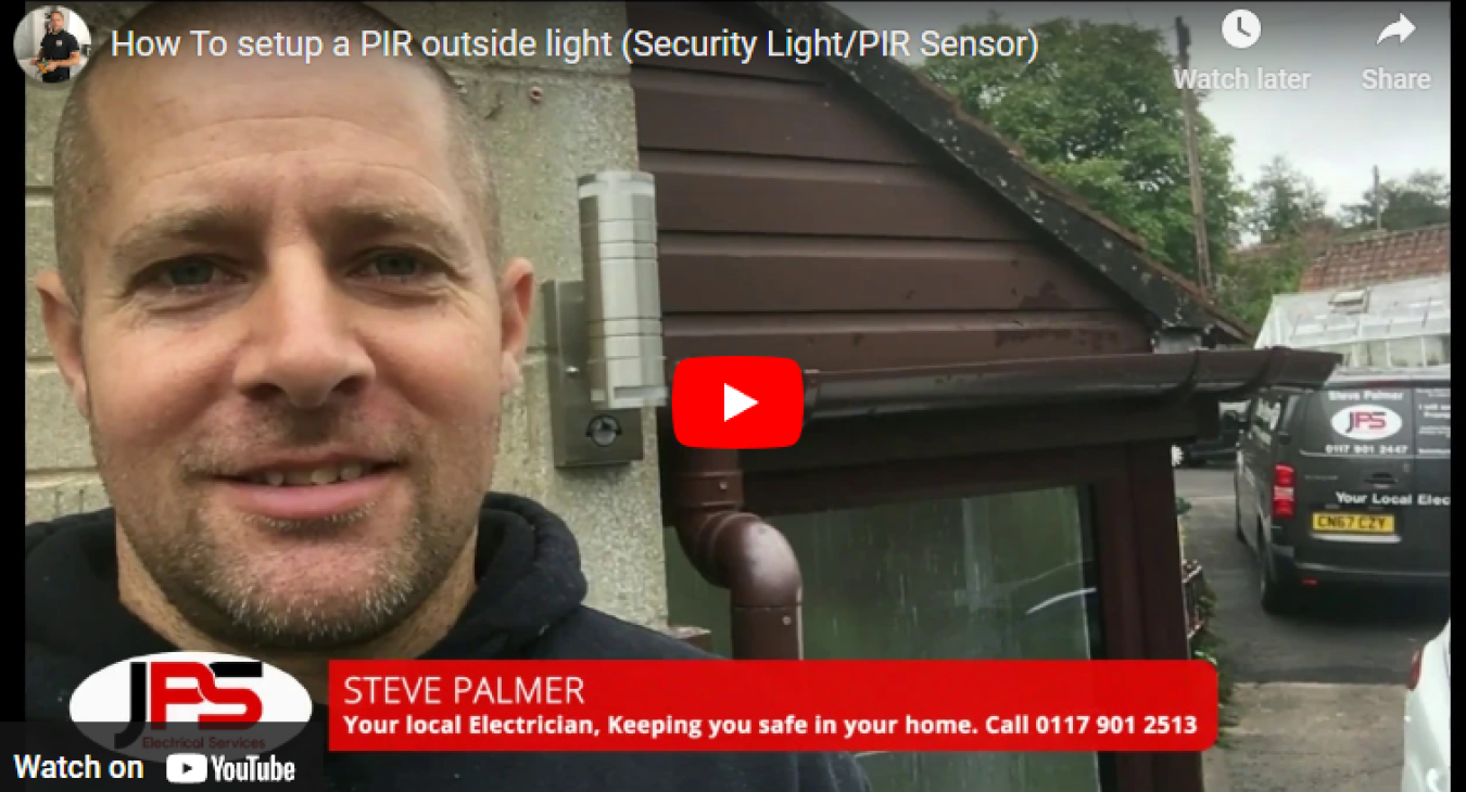 How To setup a PIR outside light (Security Light/PIR Sensor)